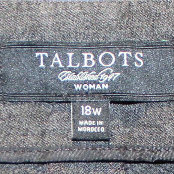 Talbots Heritage Gray Trousers - Sz 18 - Picture 2 of 7